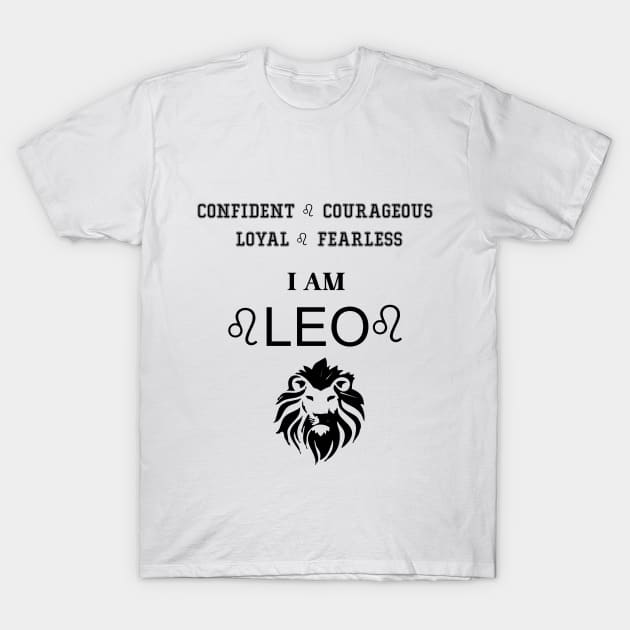 Leo horoscope 01 T-Shirt by 2 souls